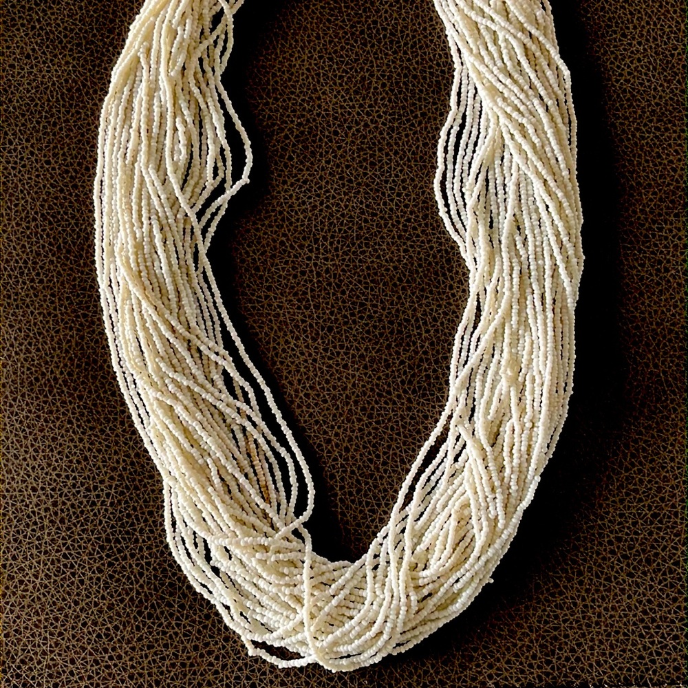 Multi-Stranded Moonstone Pearl Statement Necklace - image 1